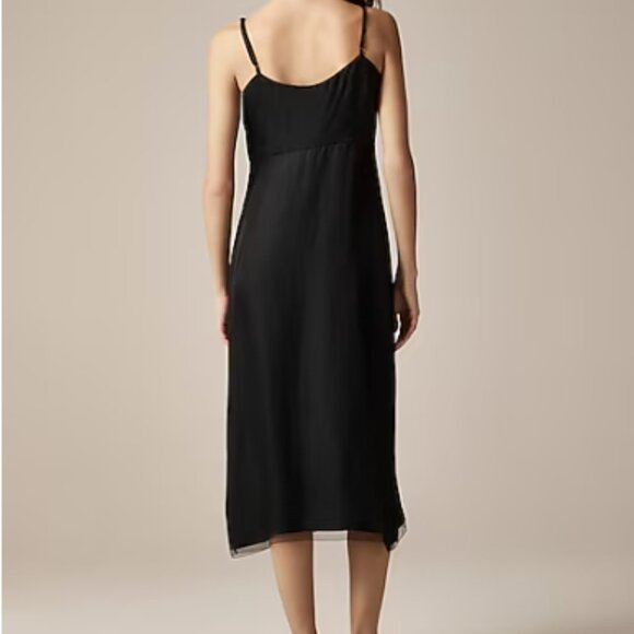NWT J.Crew Natasha Slip Dress Black Size 6 - Picture 4 of 8